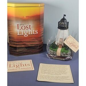 Lefton Historic American Lost Lights Wolf Island Georgia Lighthouse Model